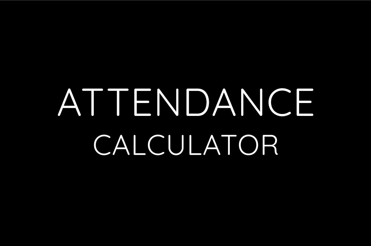 Attendance tracker project